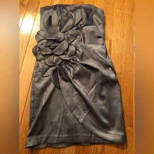 Gray Jessica McClintock strapless dress size 6
